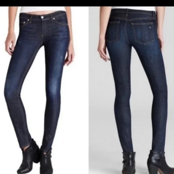 *SOLD* RAG & BONE | Skinny Jeans Kensington Size 25 Model W1502K520 Cut 6595 - Picture 1 of 4